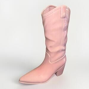 NEW Cowboy Cowgirl Boot Vase Planter PINK Glazed Pink CHIC, CUTE TRENDY